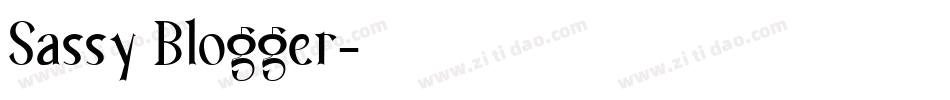 Sassy Blogger字体转换